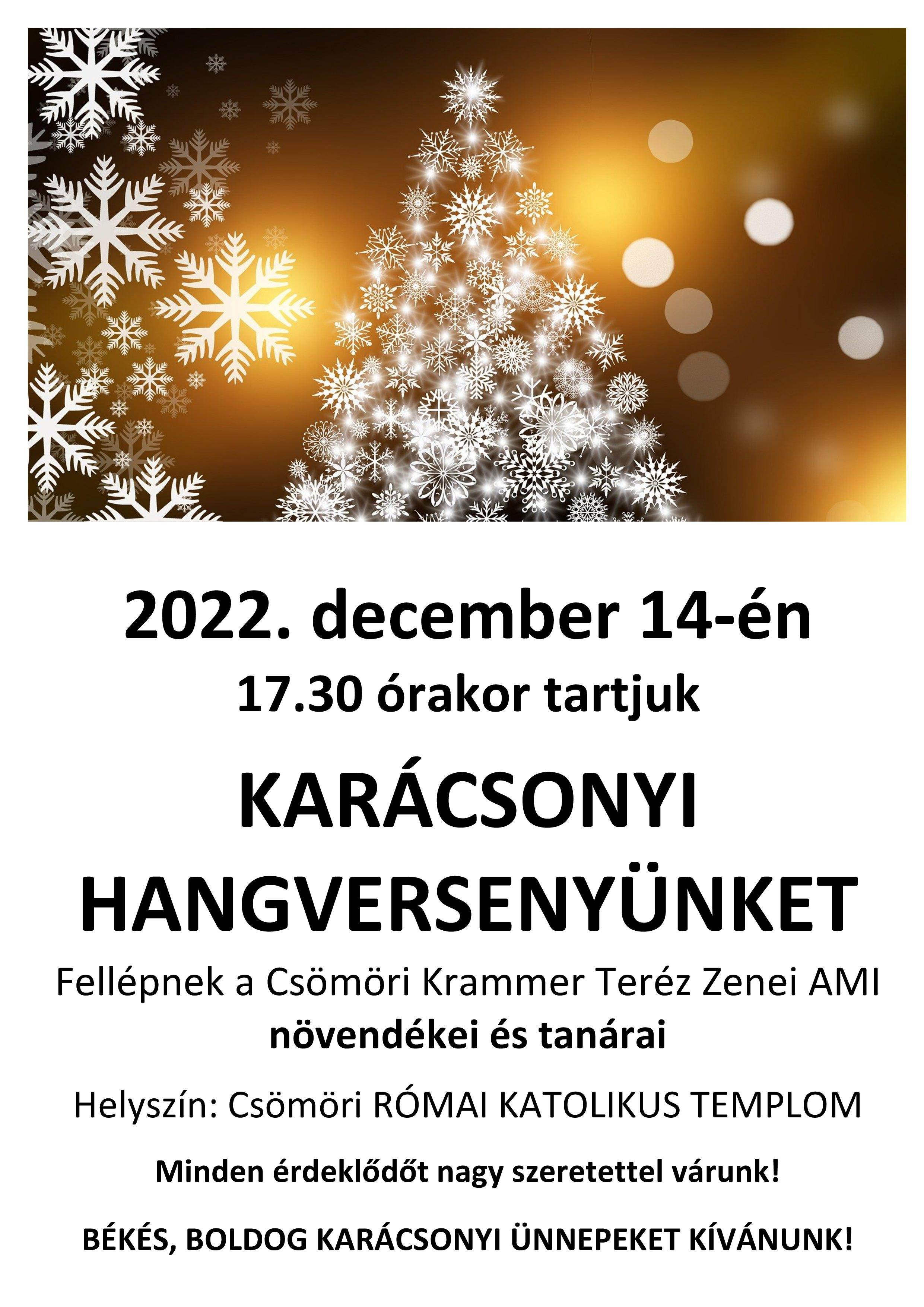 Karacsonyi koncert 2022.12.14.